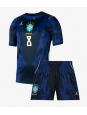 Otroške Nogometnih dresov Brazilija Bruno Guimaraes #8 Gostujoči SP 2026 Kratki rokavi (+ hlače)